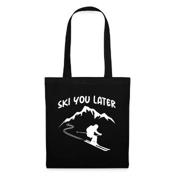 Ski You Later Après Ski Party Crew Ski Neige Ski - Sac en tissu - noir - Devant