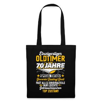 70 Years Unique Classic 70th Birthday - Tote Bag - black - Front