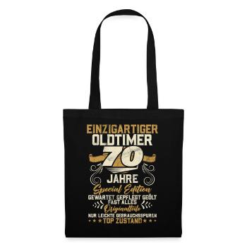 70 Years Unique Classic 70th Birthday - Tote Bag - black - Front