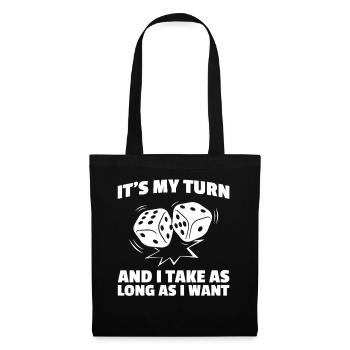 It's my turn board game - Tote Bag - black - Front