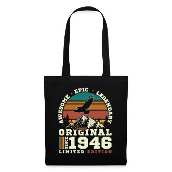 80 Years 1946 Vintage Retro Birthday Gift - Tote Bag - black - Front