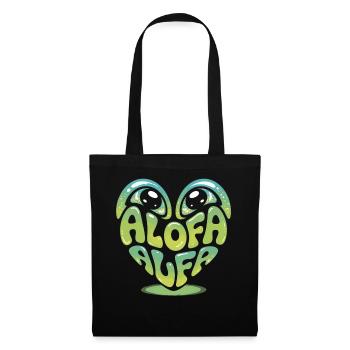 Chemise grenouille cool à l’ambiance tropicale – ALOFA - Sac en tissu - noir - Devant