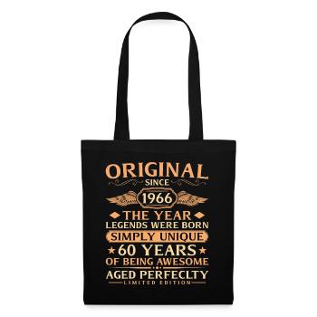 Original 1966 Vintage - 60ème Anniversaire - Sac en tissu - noir - Devant