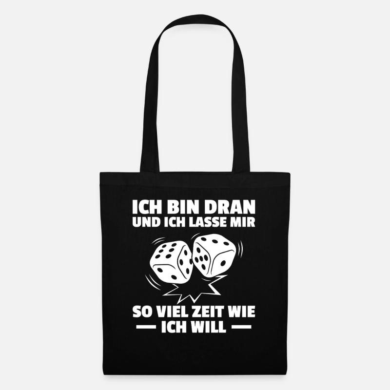 Ich bin dran Gesellschaftsspiel Brettspiel - Stoffbeutel - Schwarz