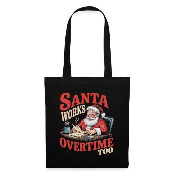 Christmas stress in the office - Tote Bag - black - Front