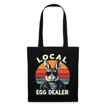Local Egg Dealer Bunny Retro - Tote Bag - black - Front