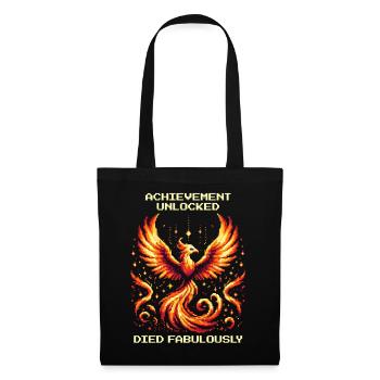 Succès débloqué : Mort fabuleuse | JDR - Sac en tissu - noir - Devant