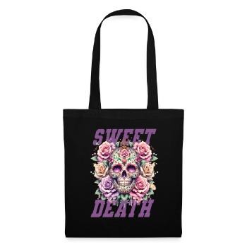 Flowers Skull Beauty Bloom - Tote Bag - black - Front