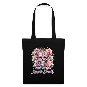 Flowers Skull Beauty Bloom - Tote Bag - black - Front