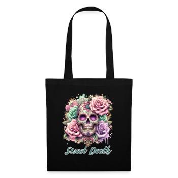 Flowers Skull Beauty Bloom - Tote Bag - black - Front