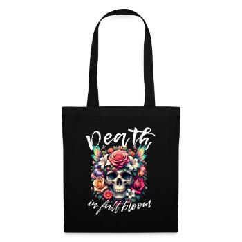Flowers Skull Beauty Bloom - Tote Bag - black - Front