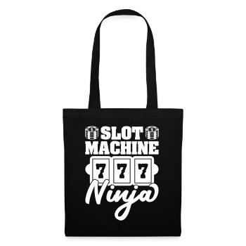 Casino Gambler Machine à sous Ninja Gambling - Sac en tissu - noir - Devant