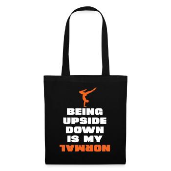 Upside Down Ist Mein Normal - Stoffbeutel - Schwarz - Vorne
