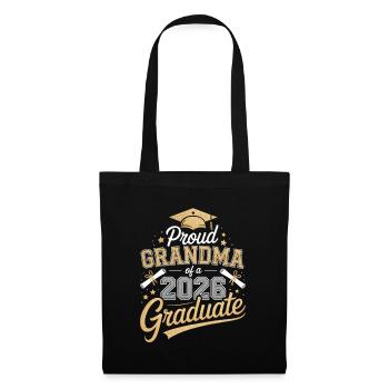 Proud Grandma 2026 Grad - Tote Bag - black - Front
