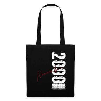 25ème Anniversaire Original Novembre Millésime 2000 - Sac en tissu - noir - Devant