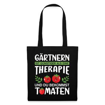 Jardinier Jardinage Jardinage Jardinage Jardinage - Sac en tissu - noir - Devant