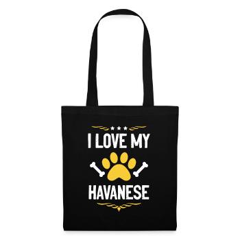 I love my Havanese - Tote Bag - black - Front