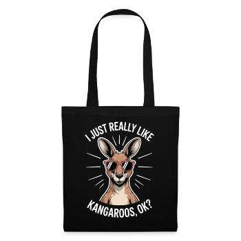 Kangaroo Saying Kangaroo Funny Kangaroo Gift - Tote Bag - black - Front