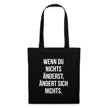 VERÄNDERUNG. | Greyline Official - Stoffbeutel - Schwarz - Vorne