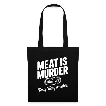 La viande, c’est un meurtre Savoureux Meurtre savoureux - Sac en tissu - noir - Devant