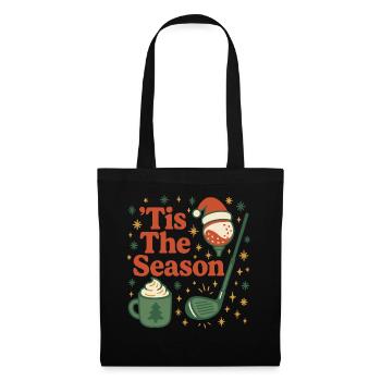 Festive Golfing Cheer: 'Tis The Season - Tote Bag - black - Front