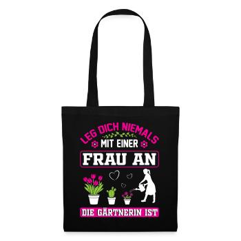 Jardinier Jardinage Jardinage Jardinage Jardinage - Sac en tissu - noir - Devant