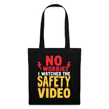 SafetyVideo Humor Saying - Tote Bag - black - Front