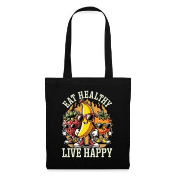 Nutritionist Eat Healthy Live Happy Health Coach - Tote Bag - black - Front