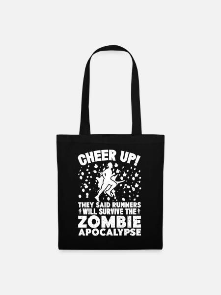 Marathon Runners Survive The Apocalypse - Stoffbeutel - Schwarz