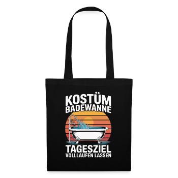 Bathtub Costume Let the Daily Goal Fill Up - Tote Bag - black - Front