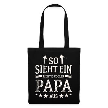 Voici à quoi ressemble un papa cool Meilleur papa - Sac en tissu - noir - Devant