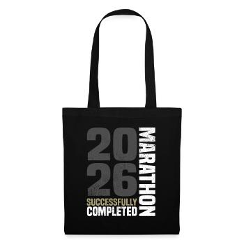 Marathon 2026 - Stoffbeutel - Schwarz - Vorne