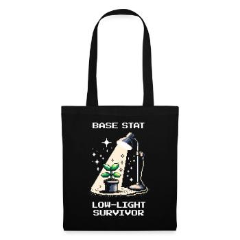 Survivant en basse lumière | Plantes Gamer Dicton - Sac en tissu - noir - Devant