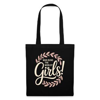 Les femmes : le pouvoir qui dirige le monde, les filles, les filles : la fille - Sac en tissu - noir - Devant