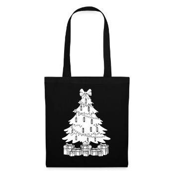 Harmonica Musican Christmas Tree Harmonica - Tote Bag - black - Front