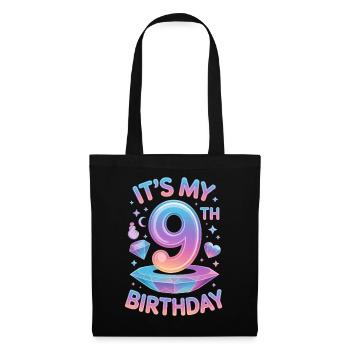 Happy 9th Birthday! - Tote Bag - black - Front