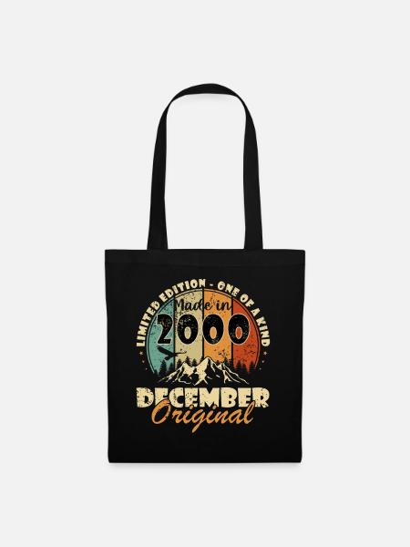 Dezember 2000 Jubiläum 2000 Dezember - Stoffbeutel - Schwarz