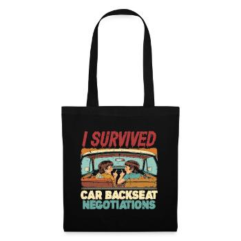 Sibling Car Backseat Negotiations - Tote Bag - black - Front