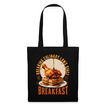 Chicken With Waffles Breaking Culinary Laws - Tote Bag - black - Front