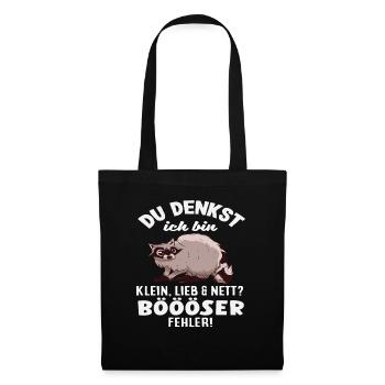 Bad mistake Little raccoon - Tote Bag - black - Front