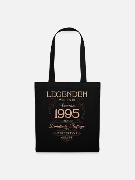 30. Geburtstag Legende November Jahrgang 1995 - Stoffbeutel - Schwarz