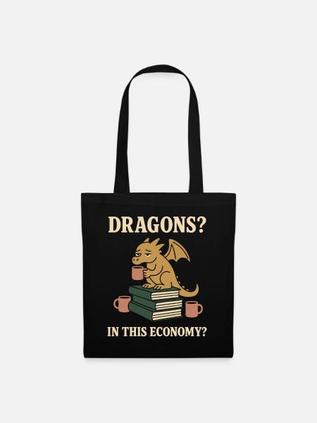 Booktok Fantasy Bookish Humor Geschenk Für - Stoffbeutel - Schwarz