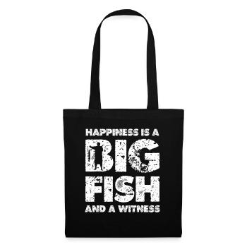 Gros Poissons Bonheur - Sac en tissu - noir - Devant