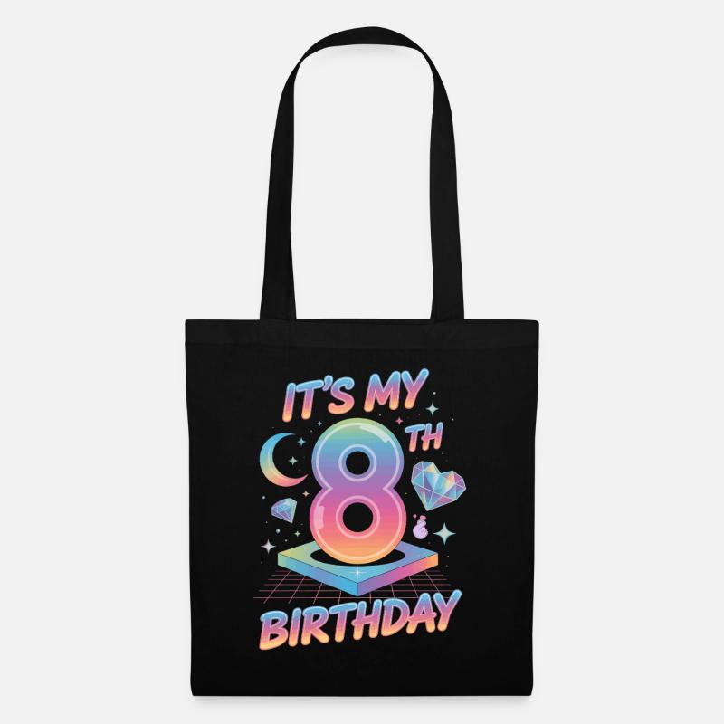 It's My 8th Birthday K-Pop Aesthetic - Stoffbeutel - Schwarz