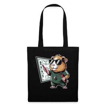 Coach de hamsters avec emploi du temps - Sac en tissu - noir - Devant