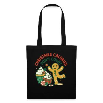 Christmas Calories Don't Count Holiday Fun - Tote Bag - black - Front