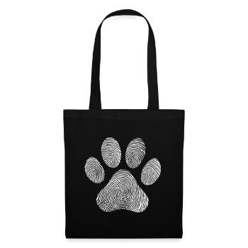 Katze Tier Liebhaber Illustration Hund - Stoffbeutel - Schwarz - Vorne