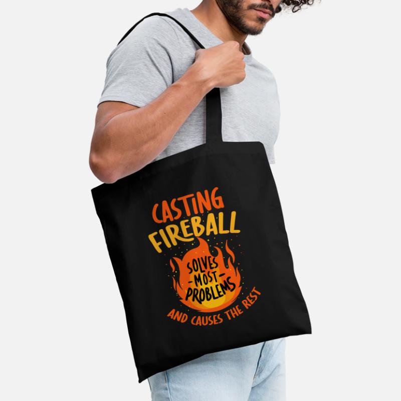 Casting Fireball Solves Problems RPG Gaming  Tote Bag
