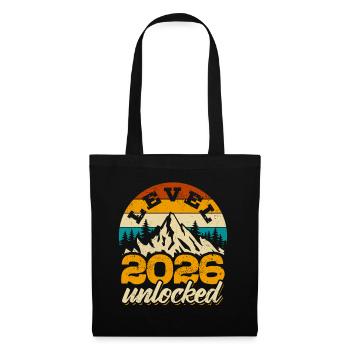 Bonne Année | Niveau 2026 débloqué | Joueur - Sac en tissu - noir - Devant
