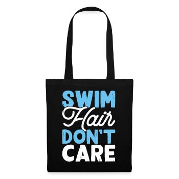 Schwimmen Wassersport Schwimmer Geschenke - Stoffbeutel - Schwarz - Vorne